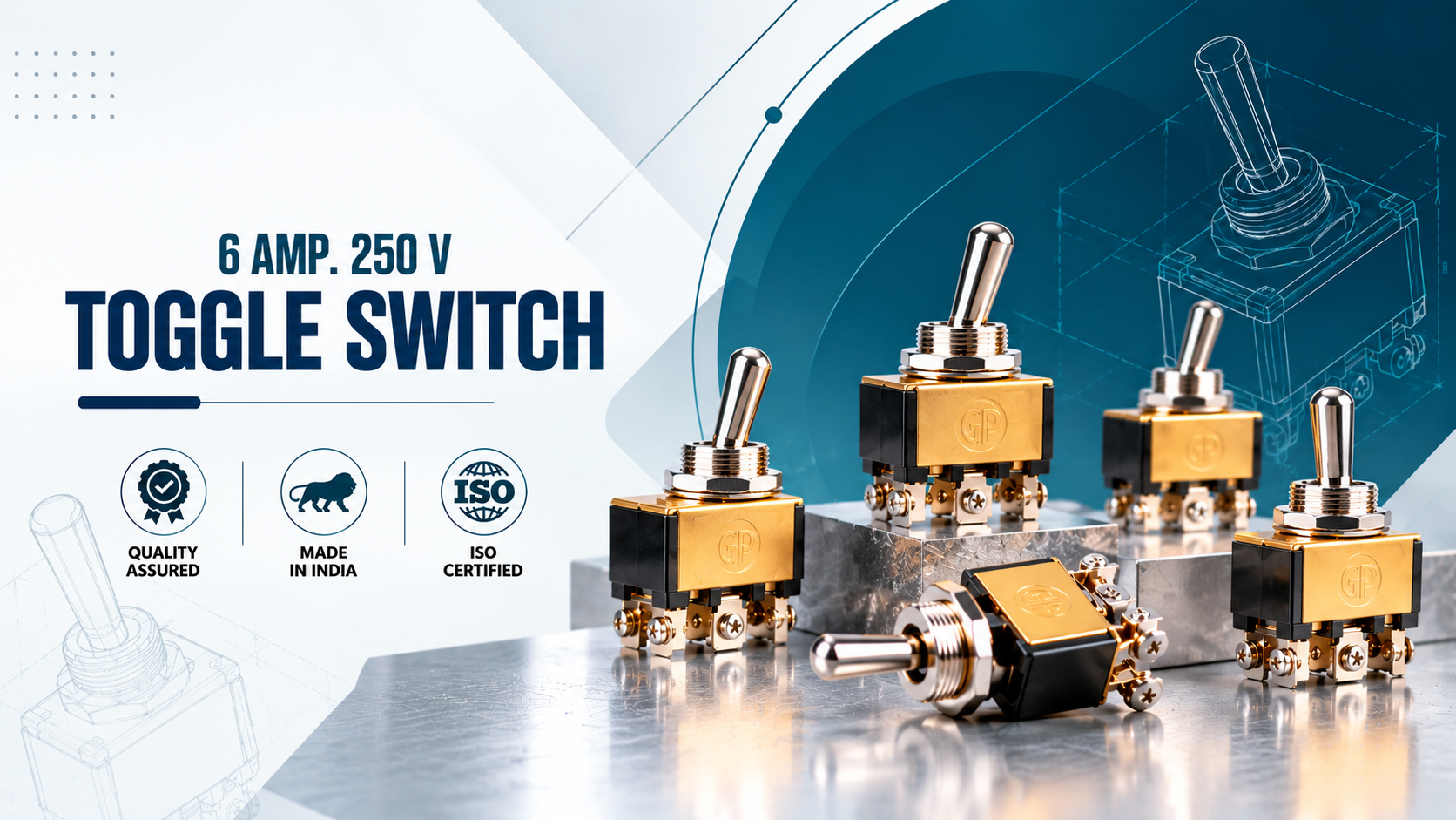 Modern Teal Toggle Switch Showcase